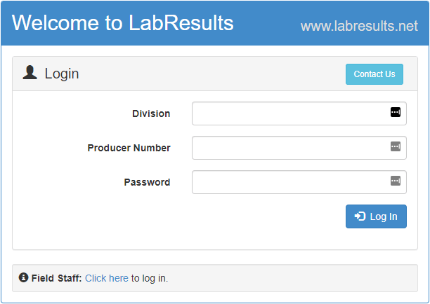 Lab Results Login